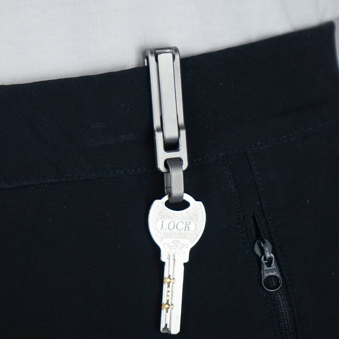 Titanium Clamp Keychain With 5x Lever Force